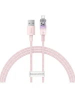 Кабель Baseus Explorer Series Fast Charging with Smart Temperature Control USB to Lightning 2.4A 1m, Pink