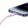 Кабель Baseus Explorer Series Fast Charging with Smart Temperature Control USB to Lightning 2.4A 1m, Pink