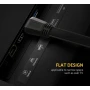 Відео кабель UGREEN ED015 HDMI Flat Cable 5m, Black