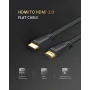 Відео кабель UGREEN ED015 HDMI Flat Cable 5m, Black