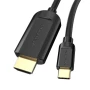 Відео кабель Vention Type-C to HDMI 4K 30Hz 1M, Black