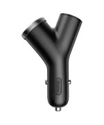 Автомобільний зарядний пристрій Baseus Y type dual USB 3.1А, Black ( CCALL-YX01 )