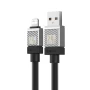 Кабель Baseus CoolPlay Series Fast Charging USB to Lightning 2.4A 1m, Black