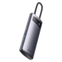 USB - хаб Baseus Metal Gleam Series 4-in-1 Multifunctional Type-C HUB Docking Station, Gray ( WKWG070013 )