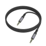 Аудиокабель BOROFONE BL24 Graceful audio cable AUX 1m, Metal Grey