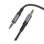 Аудиокабель BOROFONE BL24 Graceful audio cable AUX 1m, Metal Grey