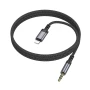Перехідник BOROFONE BL24 Graceful Digital Audio Conversion Cable AUX to Lightning, Metal Grey