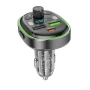 Автомобильный FM-модулятор BOROFONE BC47 Might PD30W / QC3.0 car BT FM transmitter, Jazz Metal Gray