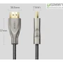 Кабель UGREEN HD131 UGR-50106 HDMI Carbon Fiber Zinc Alloy 1m, Gray