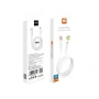 Бездротові навушники Bluetooth WUW X169 USB to Lightning 5А 1m, White