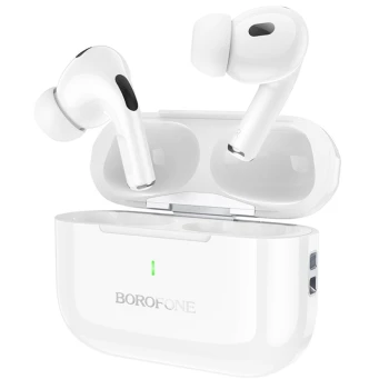 Бездротові вакуумні навушники BOROFONE BW59 300 mAh, White