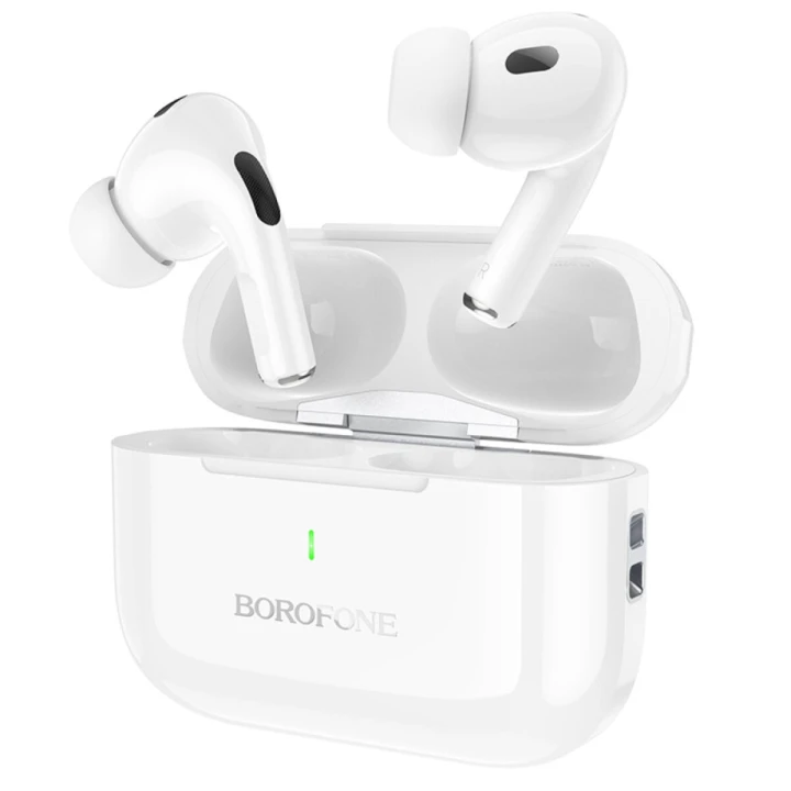Бездротові вакуумні навушники BOROFONE BW59 300 mAh, White