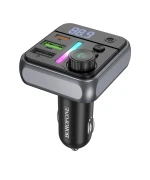Автомобильное зарядное устройство з FM - модулятором BOROFONE BC50 Ascenso PD20W + QC3.0 38W, Black