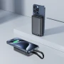 Зовнішній акумулятор ACEFAST M11 PD30W Qi2 magnetic wireless charging power bank 10000 mAh, Black