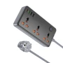 Сетевой Удлинитель BOROFONE BAC3A Roy 3 position socket PD20W 3A, Black