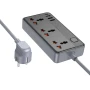Сетевой Удлинитель BOROFONE BAC3A Roy 3 position socket PD20W 3A, Black