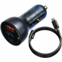 Автомобільний зарядний пристрій Baseus Particular Digital Display QC+PPS Car Charger 65W Dark - Gray