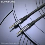 Аудиокабель BOROFONE BL24 Graceful audio cable AUX 1m, Metal Grey