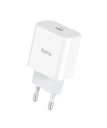 Мережевий зарядний пристрій HOCO C76A Plus Speed source Type-C PD 20W, White