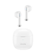 Bluetooth наушники - гарнитура USAMS IA04 TWS 320 mAh, White