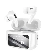 Bluetooth наушники-гарнитура BOROFONE BW76 Brocade true wireless ANC noise reduction touch screen BT headset, White