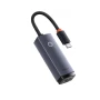 USB - хаб Baseus Lite Series Ethernet Adapter Type-C to RJ45 LAN Port 100Mbps, Black ( WKQX000201 )