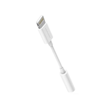 Адаптер WUW-X210 Lightning - AUX 3.5 мм 0.1m, White