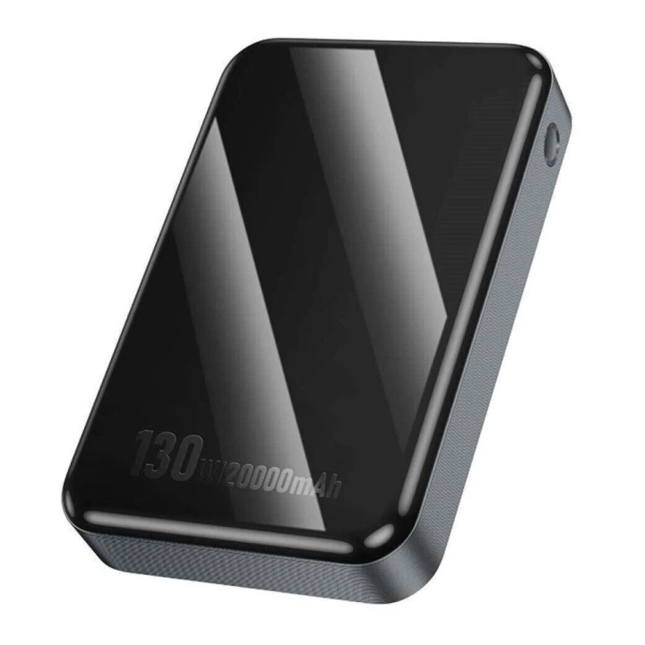 Портативна батарея Power Bank HOCO Q30A Fast charge 130W 20000mAh, Metal Gray