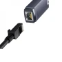 USB - хаб Baseus Lite Series Ethernet Adapter Type-C to RJ45 LAN Port 100Mbps, Black ( WKQX000201 )