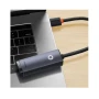 USB - хаб Baseus Lite Series Ethernet Adapter Type-C to RJ45 LAN Port 100Mbps, Black ( WKQX000201 )