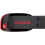 Флешка Flash SanDisk USB 2.0 Cruzer Blade 16Gb, Black / Red