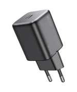 Мережевий зарядний пристрій HOCO N40 Mighty single port PD20W / QC3.0 3A charger, Black