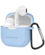 Bluetooth навушники-гарнітура BOROFONE BW29 Charm true wireless BT headset 200 mAh, Azure Blue