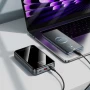 Портативна батарея Power Bank HOCO Q30A Fast charge 130W 20000mAh, Metal Gray