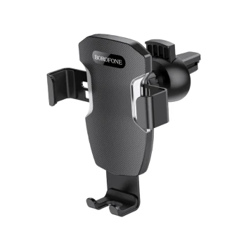 Автотримач для телефона BOROFONE BH55 Fenix air outlet gravity holder, Black