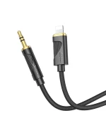 Аудио-кабель HOCO UPA30 Lightning to AUX 3.5 мм, Black