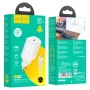 Мережевий зарядний пристрій HOCO N22 PD25W / QC3.0 Cable Type-C to Lightning, White