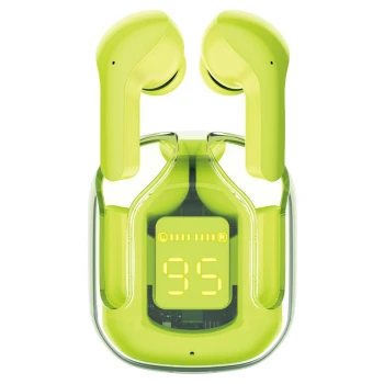 Bluetooth наушники - гарнитура ACEFAST T6 True wireless stereo headset 500 mAh, Youth Green