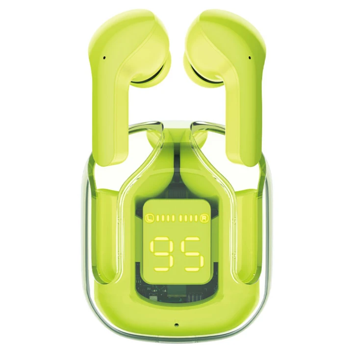 Bluetooth наушники - гарнитура ACEFAST T6 True wireless stereo headset 500 mAh, Youth Green