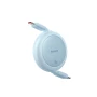 Кабель Baseus Free2Pull Mini Charging Type-C to Type-C 60W 1m, Galaxy Blue