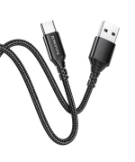 Data Кабель BOROFONE BX54 Ultra bright USB - Type-C 2.4A 1m, Black