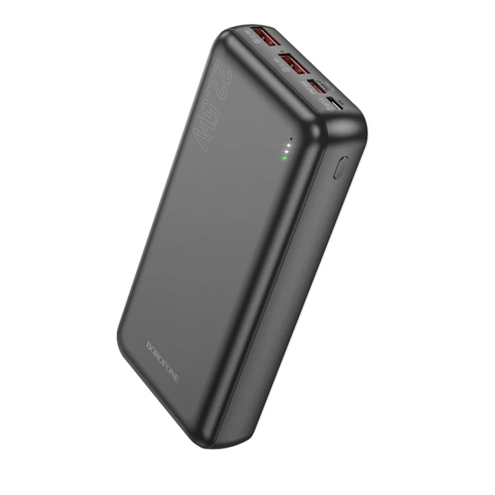 Зовнішній акумулятор BOROFONE BJ38 Power PD20W fully compatible power bank 20000mAh, Black