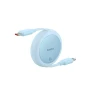 Кабель Baseus Free2Pull Mini Charging Type-C to Type-C 60W 1m, Galaxy Blue