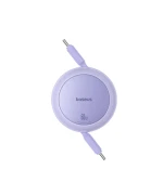 Кабель Baseus Free2Pull Mini Charging USB-C to Type-C 60W 1m, Nebula Purple