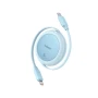 Кабель Baseus Free2Pull Mini Charging Type-C to Type-C 60W 1m, Galaxy Blue