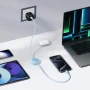 Кабель Baseus Free2Pull Mini Charging Type-C to Type-C 60W 1m, Galaxy Blue