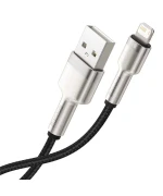 Data-кабель Baseus Cafule Series Metal USB to Lightning 2.4A 2m, Black