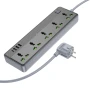 Мережевий подовжувач BOROFONE BAC4A Lord 5 position socket, Black