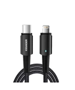 Data-Кабель ESSAGER EXCTL-CGB01 20W Type-C to Lightning 0,5m, Black
