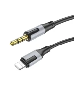 Аудіокабель BOROFONE BL19 Lightning to AUX 1m, Black